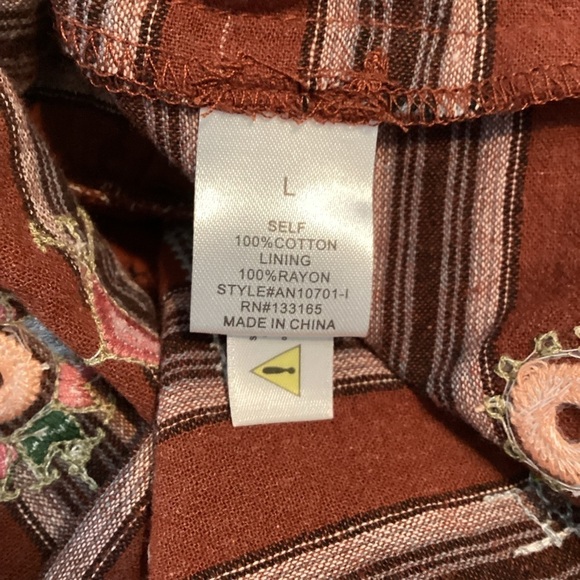 Altar'd State Halter Boho Tank Top Size L Brick Red - Picture 7 of 7